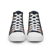 Image 9 of Grunge Goth Style Cottagecore Moth Women’s high top canvas shoes