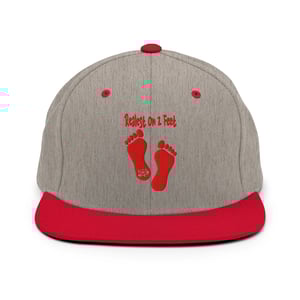 Image of Red 2 Feet Snapback