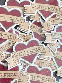 Image 2 of Gentlebeard Heart 2x3" Vinyl Waterproof Sticker