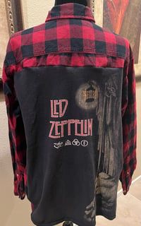 Vintage Red/Black Flannel Shirt Led Zeppelin