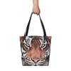 DOUBLE TROUBLE<BR>ARTbyJEN Tiger Tote<BR> <font color="#c9252c">FREE POSTAGE</font>