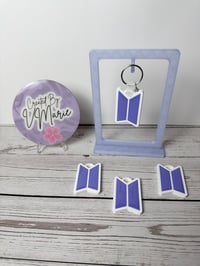 Image 3 of  BTS Logo NFC Keychain – Pre-Programmed