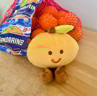 Image 5 of orange plush keychain