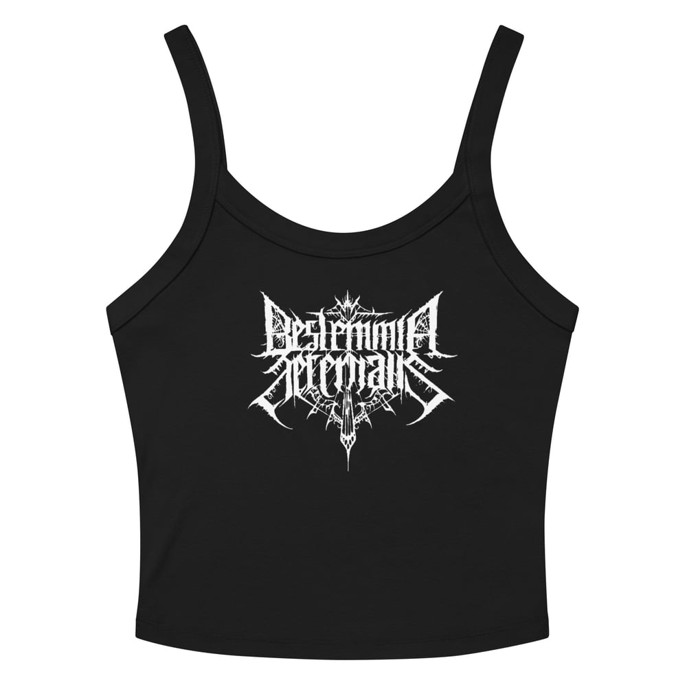 Women’s micro-rib tank top black