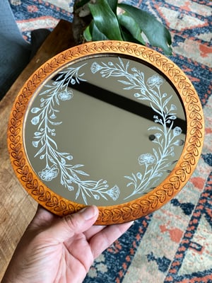 Image of Engraved Mirror - Marigold