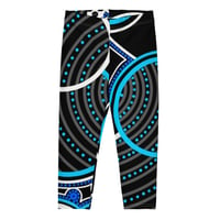 Image 1 of Capri 3/4 Leggings "Waterholes"