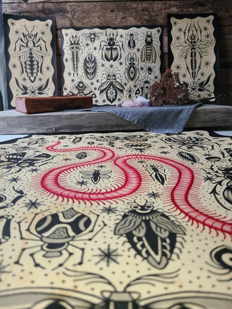 11x14 insect print by Silky 