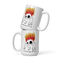 Image 1 of very calm White glossy mug