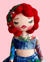 Image 1 of RESERVED FOR ALLISON MEDIUM ART DOLL