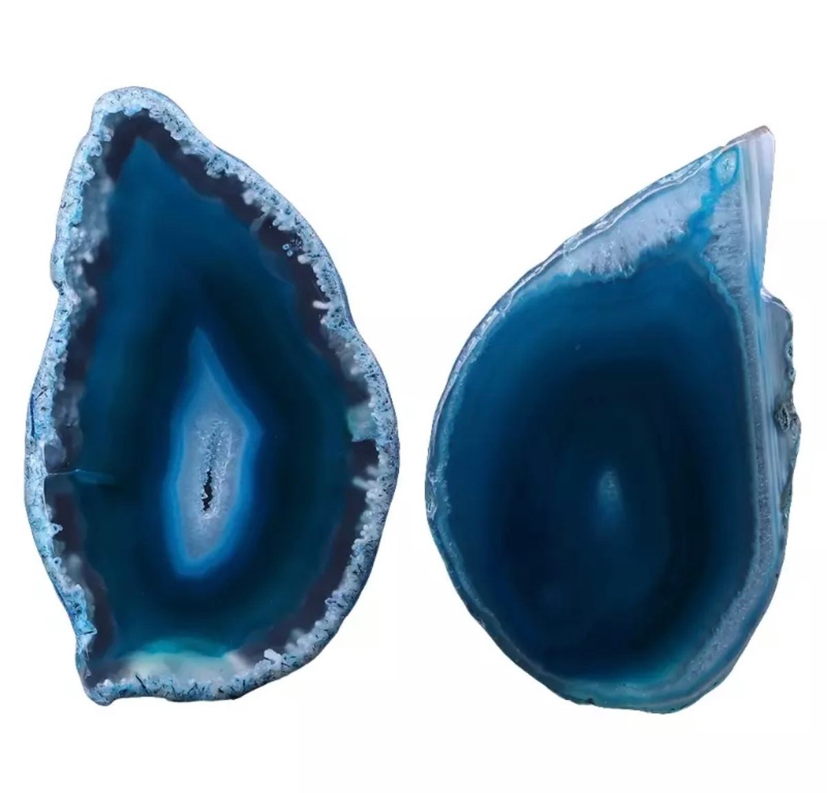 AGOUNOD Cristal Natural áspero 1pc Natural Crystal Agate Geode