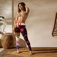 Image 2 of Valentines Grafitti Leggings