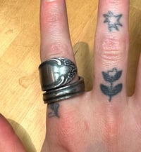 Image 1 of Stainless steel ring, size P/Q