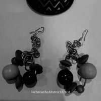 Image 3 of Miss Mixed Copper Wire Beaded Earrings 
