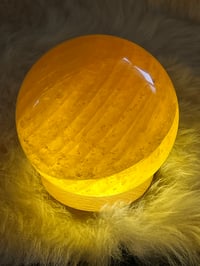Image 4 of Honey Calcite Sphere #2389