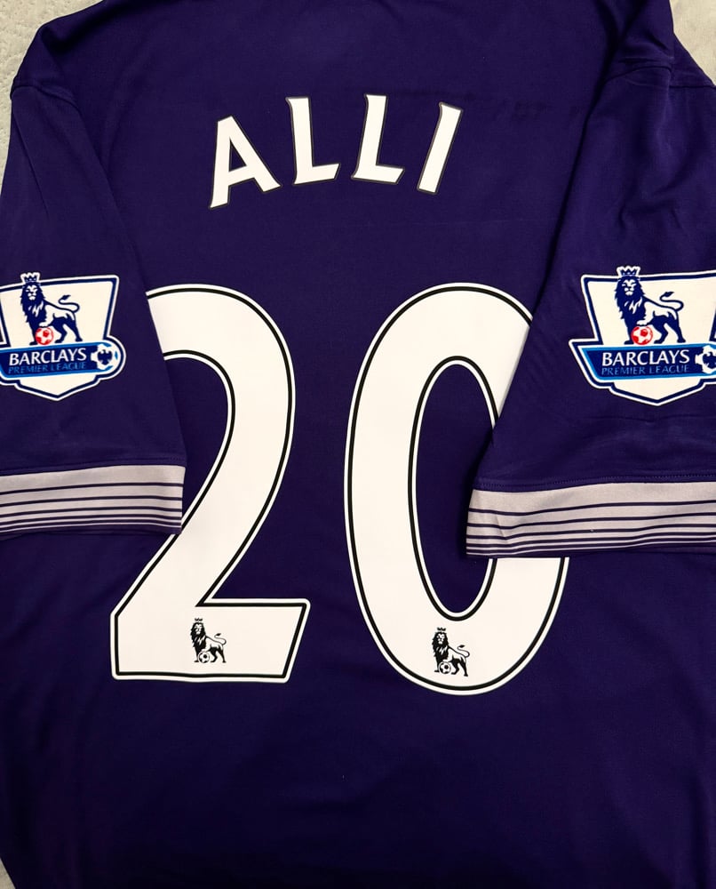 Image of Tottenham Hotspur “ALLI 20” 2015/16 Third Shirt + patches (XL)