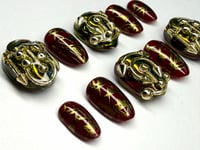Image 3 of Riot Gold Press-On Nails Size Small