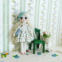 Image 1 of Tiny Handmade Doll 4" traveller D