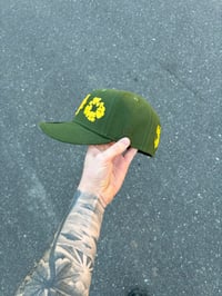 Image 2 of GREY BRIM OLIVE TRI TONE NEW YORK METS CUSTOM FITTED CAP