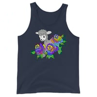 FERAL DFREAMERS-FLOWER TANK-NAVY