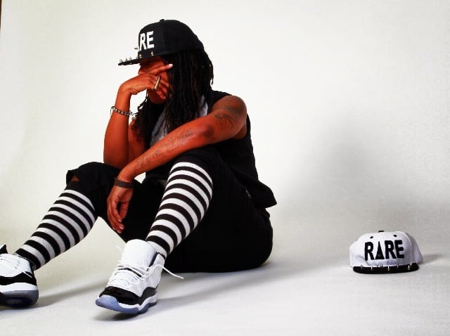 Image of RARE $UCCES$ Snapback- 'Spiked Out' - Black/White