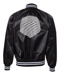 Image 2 of GU2I Logo Satin Baseball Jacket