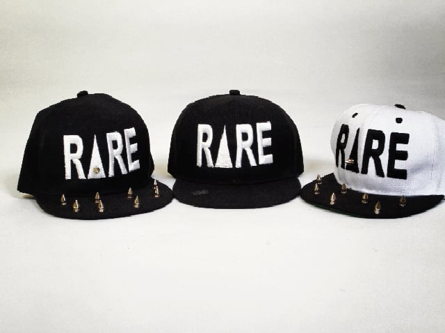 Image of RARE $UCCES$ Snapback- 'Spiked Out' - White/Black