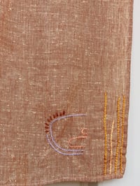 Image 4 of khadi silk scarf -sunset
