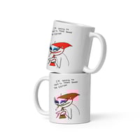 Image 3 of White glossy mug TAKE DOWN THE SYSTEM