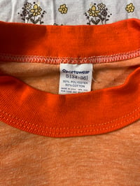 Image 5 of 70's Sportswear SMALL Leslie Gore Orange Ringer