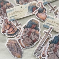 Image 1 of Lady Knight Sticker Set