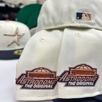 Image 2 of New Era 59Fifty Chrome / Navy / Rust/ Green UV