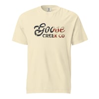 Image 5 of Goose Creek Co Classic USA Flag Unisex garment-dyed heavyweight t-shirt
