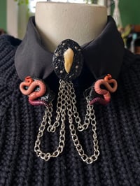 Image 2 of Worm Sweater & Collar clips