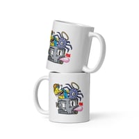 Robot White glossy mug