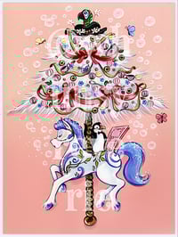 "Jolly 'Oliday Tree" - Canvas Art Print 