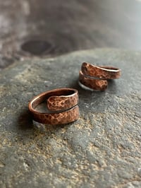 Image 1 of Adjustable Hammered Copper Ring 