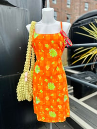 Image 1 of Lime & Orange Daisy Dress M
