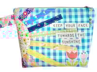 Image 1 of Keep Your Face Towards the Sunshine Pouch - TEAL