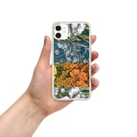 Image 6 of Art Nouveau Inspired Colorful Quartet Boho Hippie Floral Sketch Clear Case for iPhone®