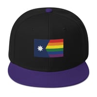 Image 5 of Minnesota Rainbow Pride Flag (6 Stripe) Ballcap