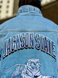 Image 1 of Jackson State U - Homecoming Denim Jacket 2.0