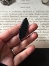 Broche noire en pate de verre, XIXème siecle