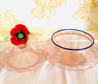 Image 3 of VENETIAN GLASS ROSE TOPPED DISH