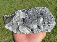 Image 11 of UV Calcite On Quartz Crystal With Chalcopyrite Specimen #1559