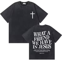 Image 1 of Vintage Christian Jesus Shirt (What A Friend We Have In Jesus)