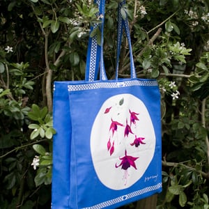 Image of Blue Fuchsia Shopping Bag 