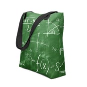 Image of mathematics green Tote bag