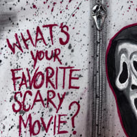 Image 5 of “GHOSTFACE #3” Custom Hand Painted Zip Hoodie XSMALL