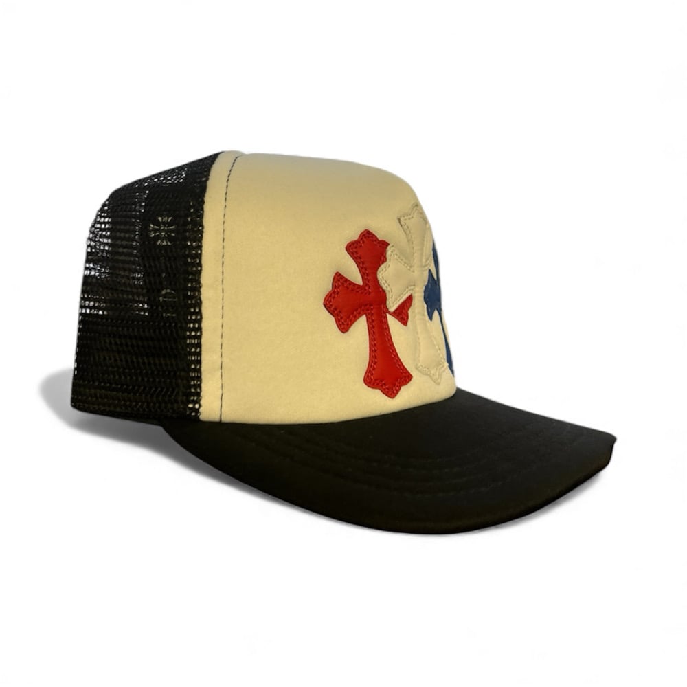 Image of Chrome Hearts Triple Cross Patch Hat