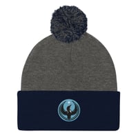 Image 3 of Pom-Pom Beanie - Blue Rebel Loon